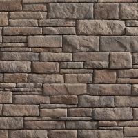 Heritage Whisperwood Drystack flats faux stone wall