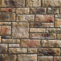 Heritage Buckingham Limestone corners faux stone fireplace