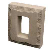 Heritage Buff Receptacle Block